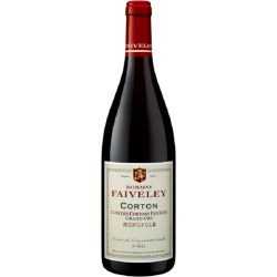 Photographie d'une bouteille de vin rouge Faiveley Clos Des Cortons Gd Cru 2017 Corton Rge 75 Cl Crd