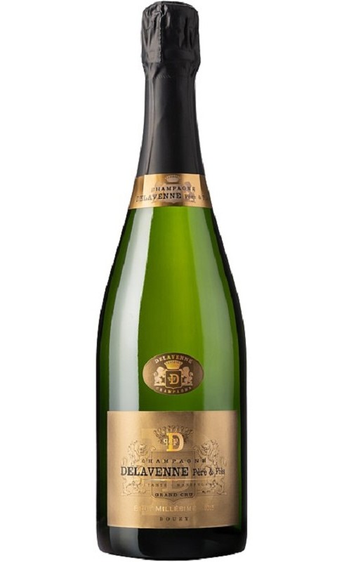 Photographie d'une bouteille de Delavenne Brut Millesime 2015 Gc Champagne Blc 75cl Crd