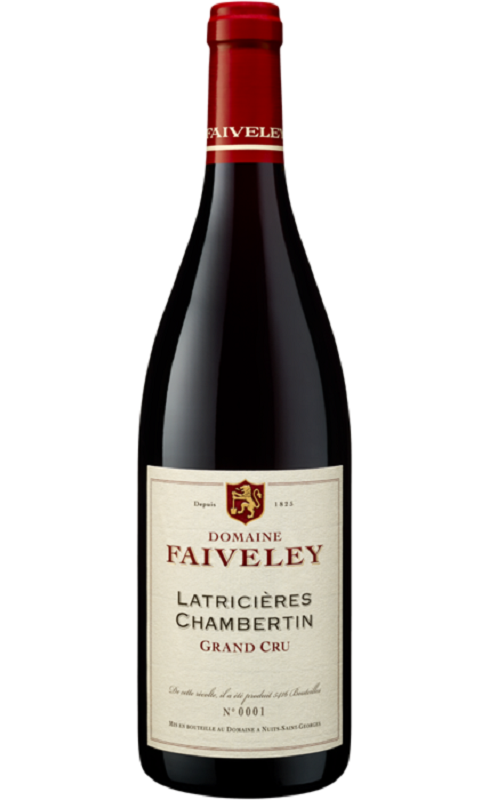 Photographie d'une bouteille de vin rouge Faiveley Latricieres-Chambertin Gc 2017 Rge 75cl Crd
