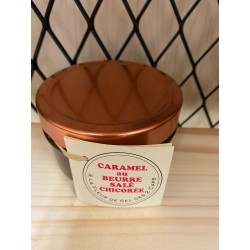 Photographie d'un produit d'épicerie Fleur Des 2 Caps Caramel Beurre Sale A La Chicoree 160g