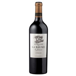 Photographie d'une bouteille de vin rouge La Baume La Jeunesse Syrah 2015 Pays D Oc Rge 75 Cl Crd