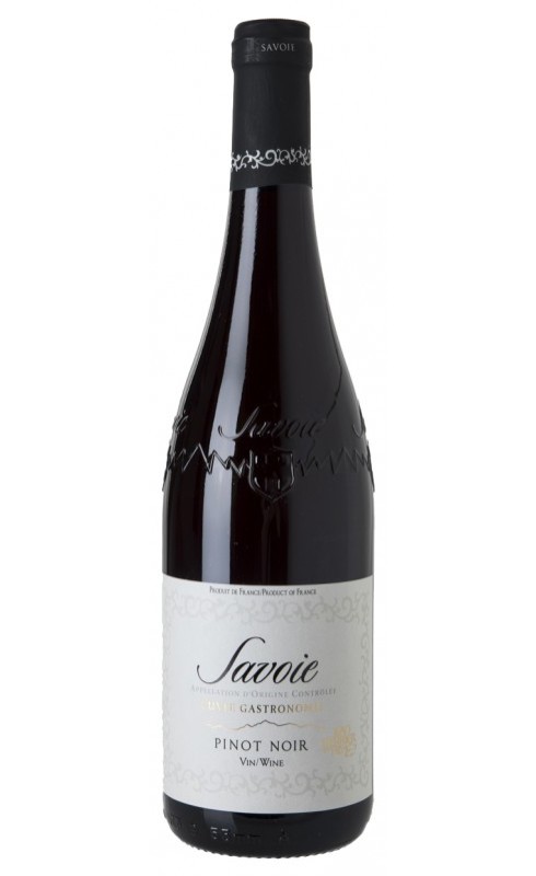 Photographie d'une bouteille de vin rouge Perrier Pinot Noir 2019 Savoie Rge 75cl Crd