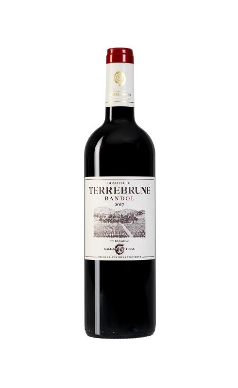 Photographie d'une bouteille de vin rouge Domaine De Terrebrune Bandol 2017 Rge Bio 75cl Crd