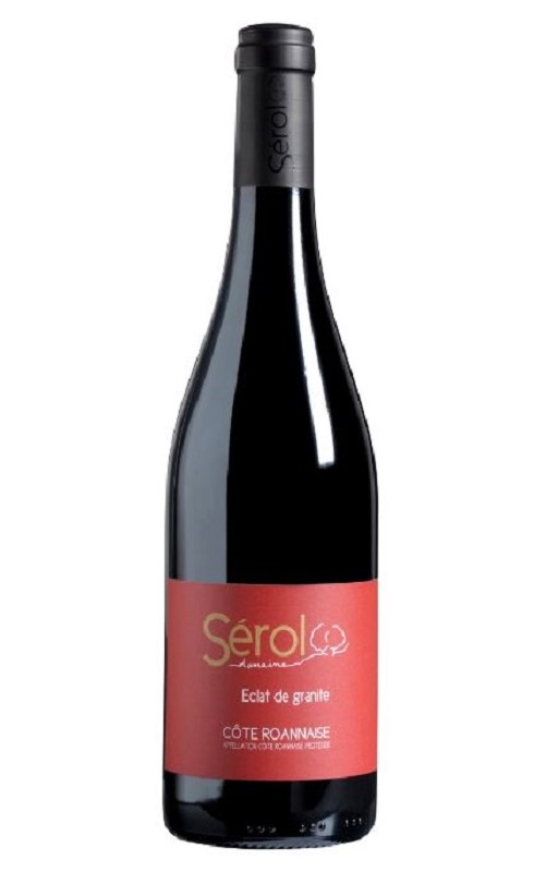 Photographie d'une bouteille de vin rouge Serol Eclat De Granite 2020 Cote Roannaise Rge 75cl Crd