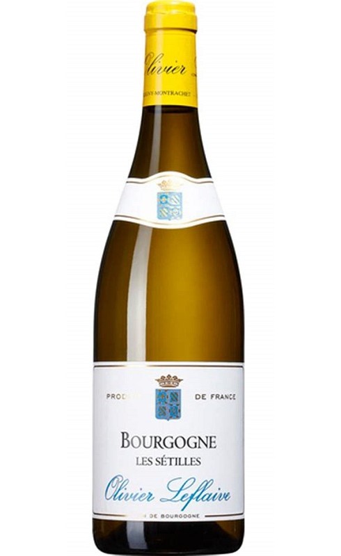 Photographie d'une bouteille de vin blanc Leflaive Les Setilles 2019 Bgne Blc 75cl Crd