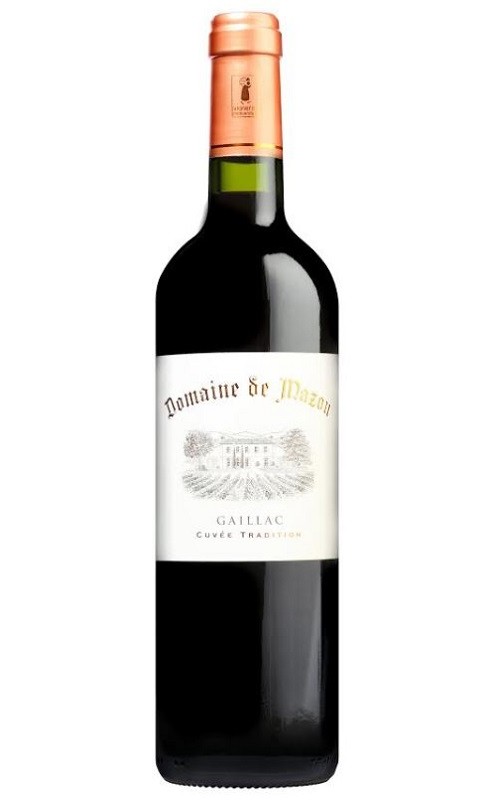 Photographie d'une bouteille de vin rouge Domaine De Mazou Tradition 2018 Gaillac Rge 75cl Crd