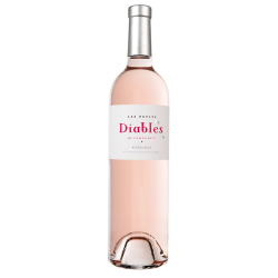 Photographie d'une bouteille de vin rosé Les Petits Diables De Provence 2019 Cdp Rose 75cl Crd