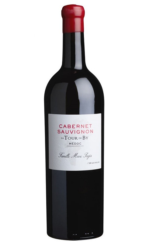 Photographie d'une bouteille de vin rouge Cht La Tour De By Cabernet Sauvignon 2016 Rge 75cl Crd