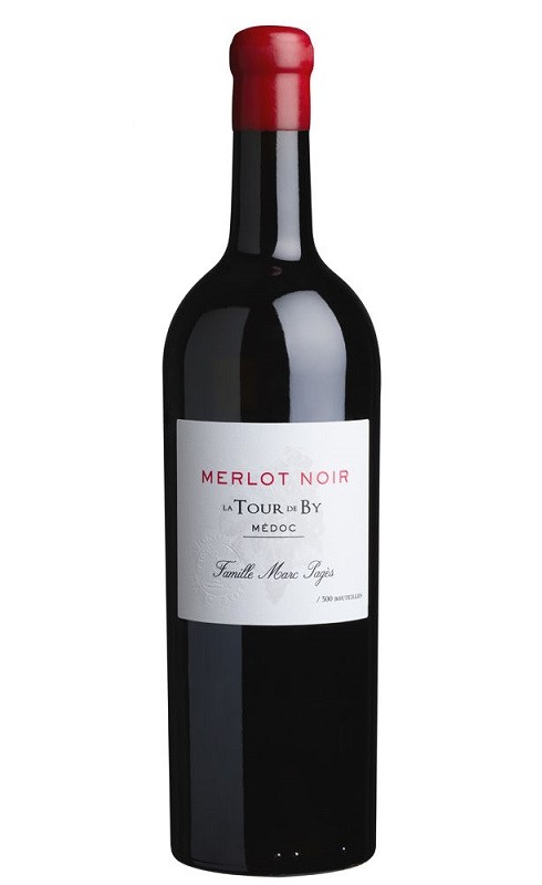 Photographie d'une bouteille de vin rouge Cht La Tour De By Merlot Noir 2016 Medoc Rge 75cl Crd