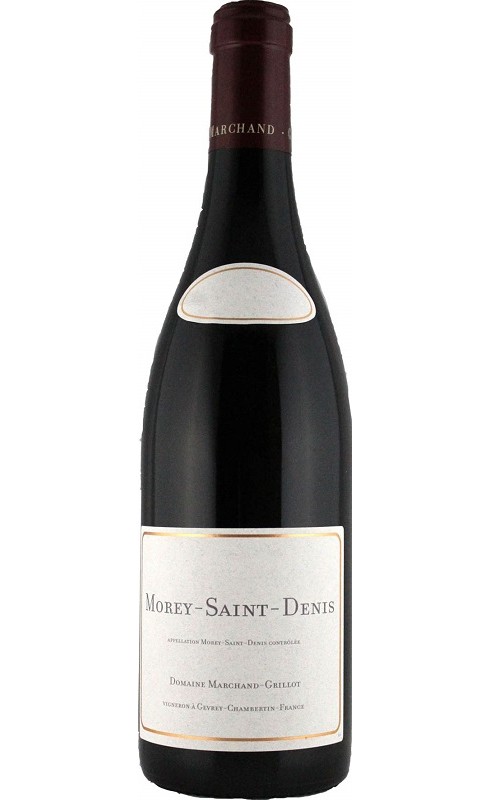 Photographie d'une bouteille de vin rouge Marchand-Grillot Morey-Saint-Denis 2019 Rge 1 5 L Crd