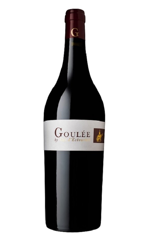 Photographie d'une bouteille de vin rouge Cht La Goulee By Cos-D Estournel 2014 Medoc Rge 75 Cl Crd