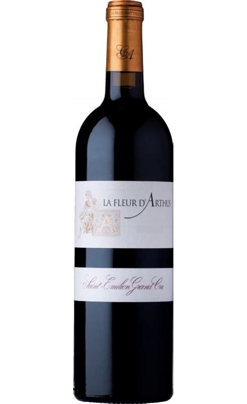 Photographie d'une bouteille de vin rouge Cht Fleur D Arthus Cb6 2016 St-Emilion Gc 75cl Crd