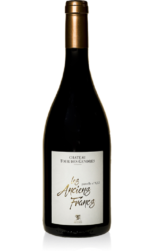 Photographie d'une bouteille de vin rouge Tour Des Gendres Anciens Francs 2017 Berg Rge Bio 75cl Crd