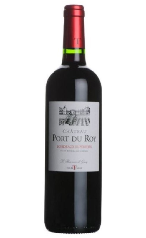 Photographie d'une bouteille de vin rouge Hts De Palette Port Du Roy 2019 Bdx Sup Rge 75cl Crd
