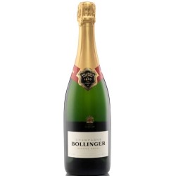 Photographie d'une bouteille de Bollinger Cuvee Brut Special Champagne Blc 75cl Crd