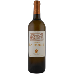 Photographie d'une bouteille de vin blanc Cht La Borie 2019 Bdx Blc 75cl Crd