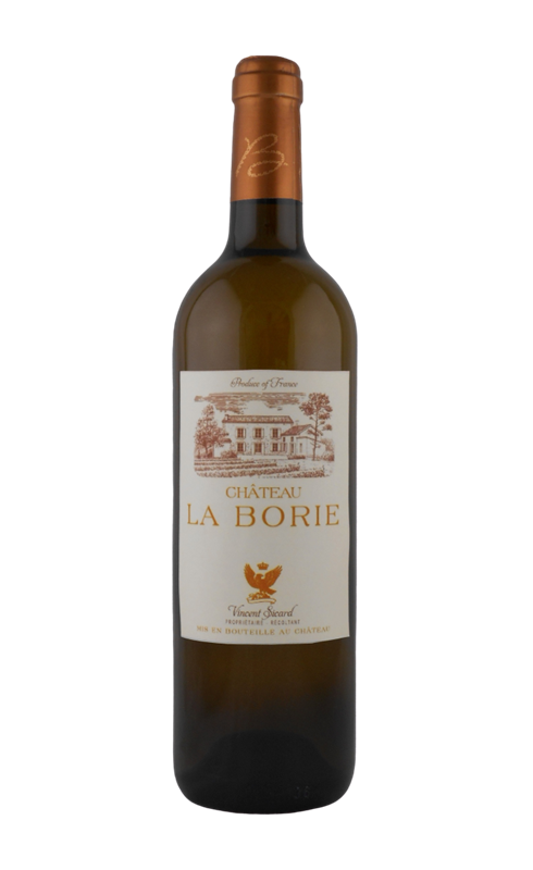 Photographie d'une bouteille de vin blanc Cht La Borie 2019 Bdx Blc 75cl Crd