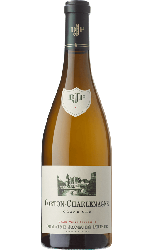 Photographie d'une bouteille de vin blanc Prieur J  Corton-Charlemagne 2019 Blc 75cl Crd