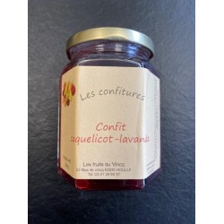 Photographie d'un produit d'épicerie Confiture Du Vincq Coquelicot Lavande 300g