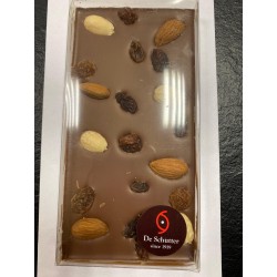 Photographie d'un produit d'épicerie Maison Chuques Plaquette Chocolat Lait Fruits Secs 100g