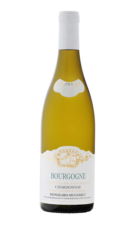 Photographie d'une bouteille de vin blanc Mongeard Chardonnay 2018 Bgne Blc 75cl Crd