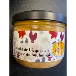 Photographie d'un produit d'épicerie Licques Poulet Au Fromage Du Boulonnais 400g