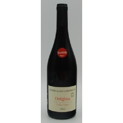 Photographie d'une bouteille de vin rouge Chermette Origine Vv Nfiltr 2021 Bjls Rge 75cl Crd