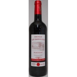 Photographie d'une bouteille de vin rouge Cht Les Bardoulets 2020 Bergerac Rge 75 Cl Crd