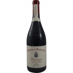 Photographie d'une bouteille de vin rouge Perrin Hommage A Jacques Perrin 2018 Chtneuf Rge 75 Cl Crd