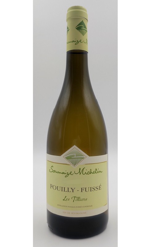 Photographie d'une bouteille de vin blanc Saumaize-Michelin Les Tilliers 2020 Pouilly Blc 75cl Crd