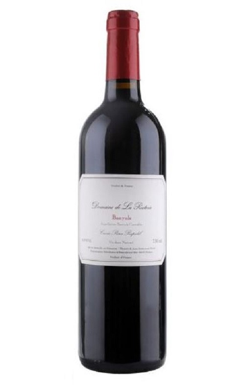 Photographie d'une bouteille de vin rouge Rectorie Pierre Rapidel 2015 Banyuls Rge 50cl Crd