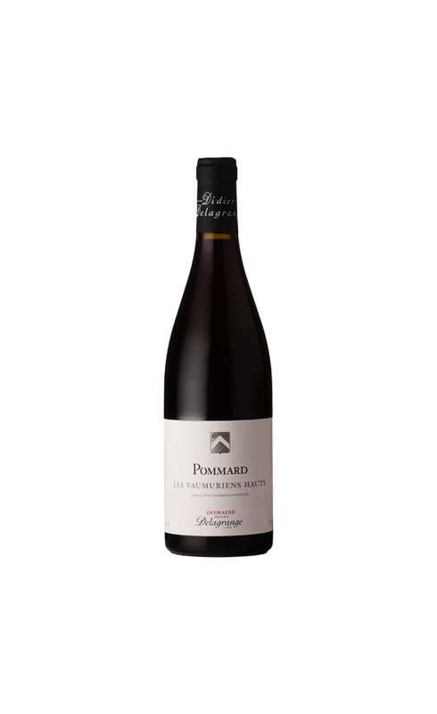 Photographie d'une bouteille de vin rouge Delagrange Les Vaumuriens 2019 Pommard Rge 75cl Crd