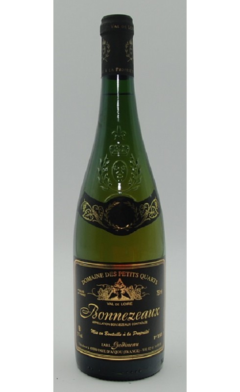 Photographie d'une bouteille de vin blanc Petits Quarts Bonnezeaux Malabe 2019 Blc 75cl Crd