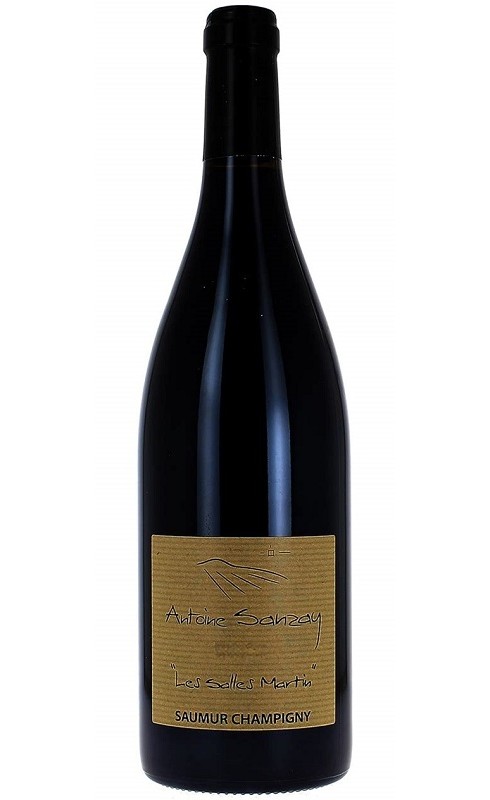 Photographie d'une bouteille de vin rouge Sanzay Les Salles Martin 2020 Saumur Rge Bio 75cl Crd