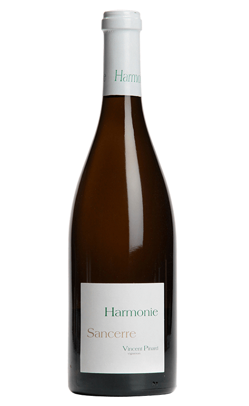 Photographie d'une bouteille de vin blanc Pinard Harmonie 2019 Sancerre Blc 75cl Crd
