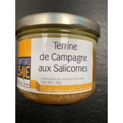 Photographie d'un produit d'épicerie Au Coin Gouteux Terrine De Campagne Aux Salicornes 180g