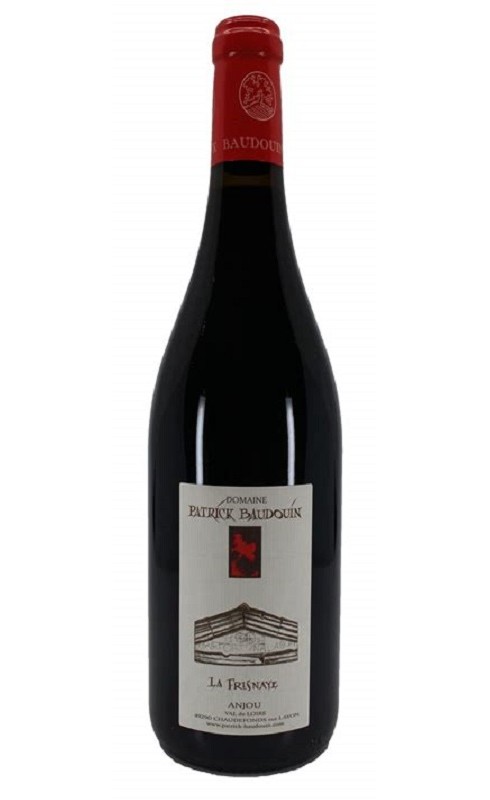Photographie d'une bouteille de vin rouge Baudouin La Fresnaye 2016 Anjou Rge 75cl Crd
