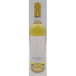 Photographie d'une bouteille de vin blanc Cht Quincarnon 2017 Sauternes Blc 75cl Crd