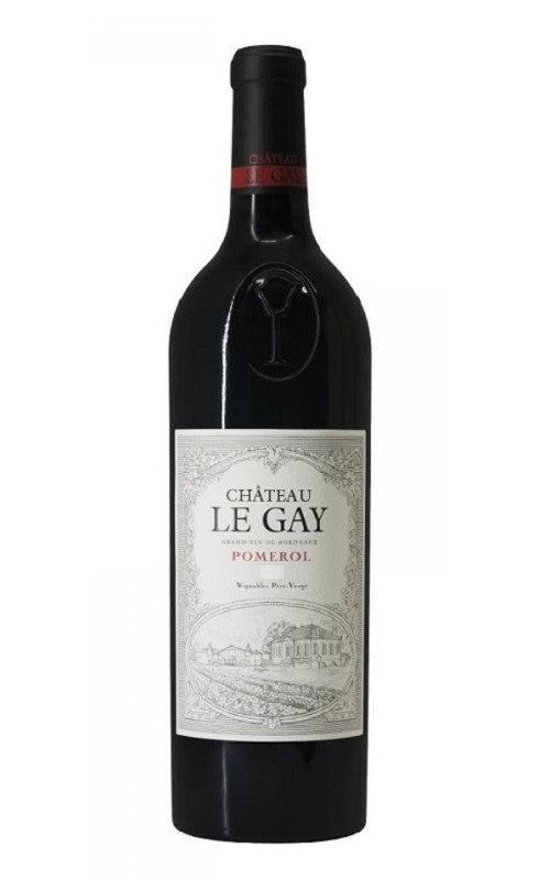 Photographie d'une bouteille de vin rouge Cht Le Gay Cb6 2020 Pomerol Rge 75cl Crd
