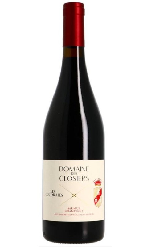 Photographie d'une bouteille de vin rouge Closiers Les Coudraies 2020 Saumur Rge 1 5 L Crd