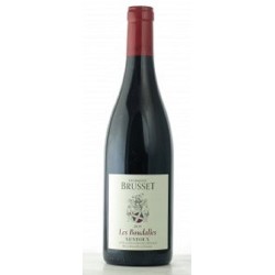 Photographie d'une bouteille de vin rouge Brusset Les Boudalles 2020 Ventoux Rge 75 Cl Crd