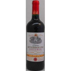 Photographie d'une bouteille de vin rouge Cht Les Tuileries De Lansac 2019 Cdbourg Rge 75cl Crd