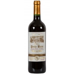 Photographie d'une bouteille de vin rouge Cht Petit Bois 2020 St-Emilion Lussac Rge 75 Cl Crd