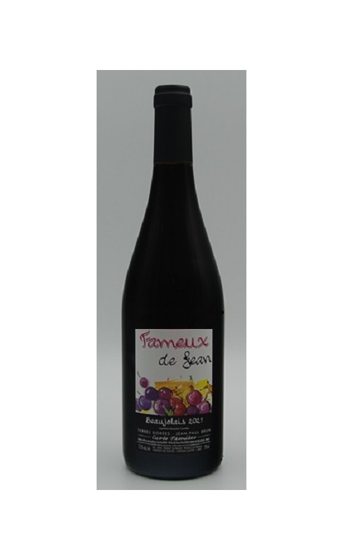 Photographie d'une bouteille de vin rouge Brun Premiere 2021 Bjls Rge 75cl Crd