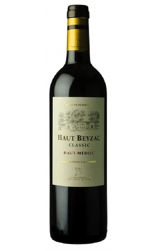 Photographie d'une bouteille de vin rouge Cht Beyzac Cb6 2018 Ht-Medoc Rge 75cl Crd