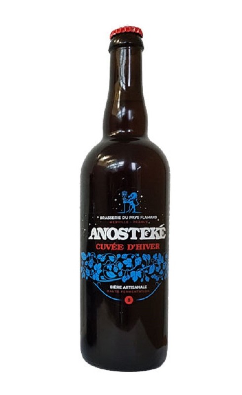 Photographie d'une bouteille de bière Brasserie Du Pays Flamand Anosteke Cuvee D Hiver 75cl Crd