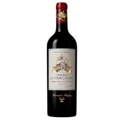 Photographie d'une bouteille de vin rouge Cht La Tour-Carnet Cb6 2020 Ht-Medoc Rge 75cl Crd