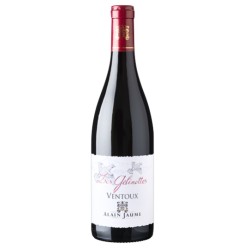 Photographie d'une bouteille de vin rouge Jaume Les Gelinottes 2020 Ventoux Rge 75cl Crd