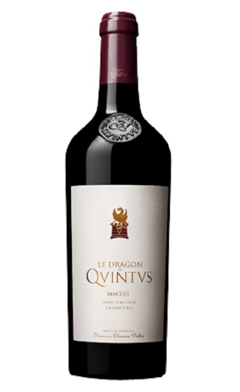 Photographie d'une bouteille de vin rouge Dragon De Quintus Cb6 2020 St-Emilion Gc Rge 75cl Crd