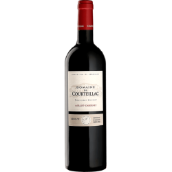 Photographie d'une bouteille de vin rouge Cht Dom De Courteillac 2016 Bdx Sup Rge 75cl Crd